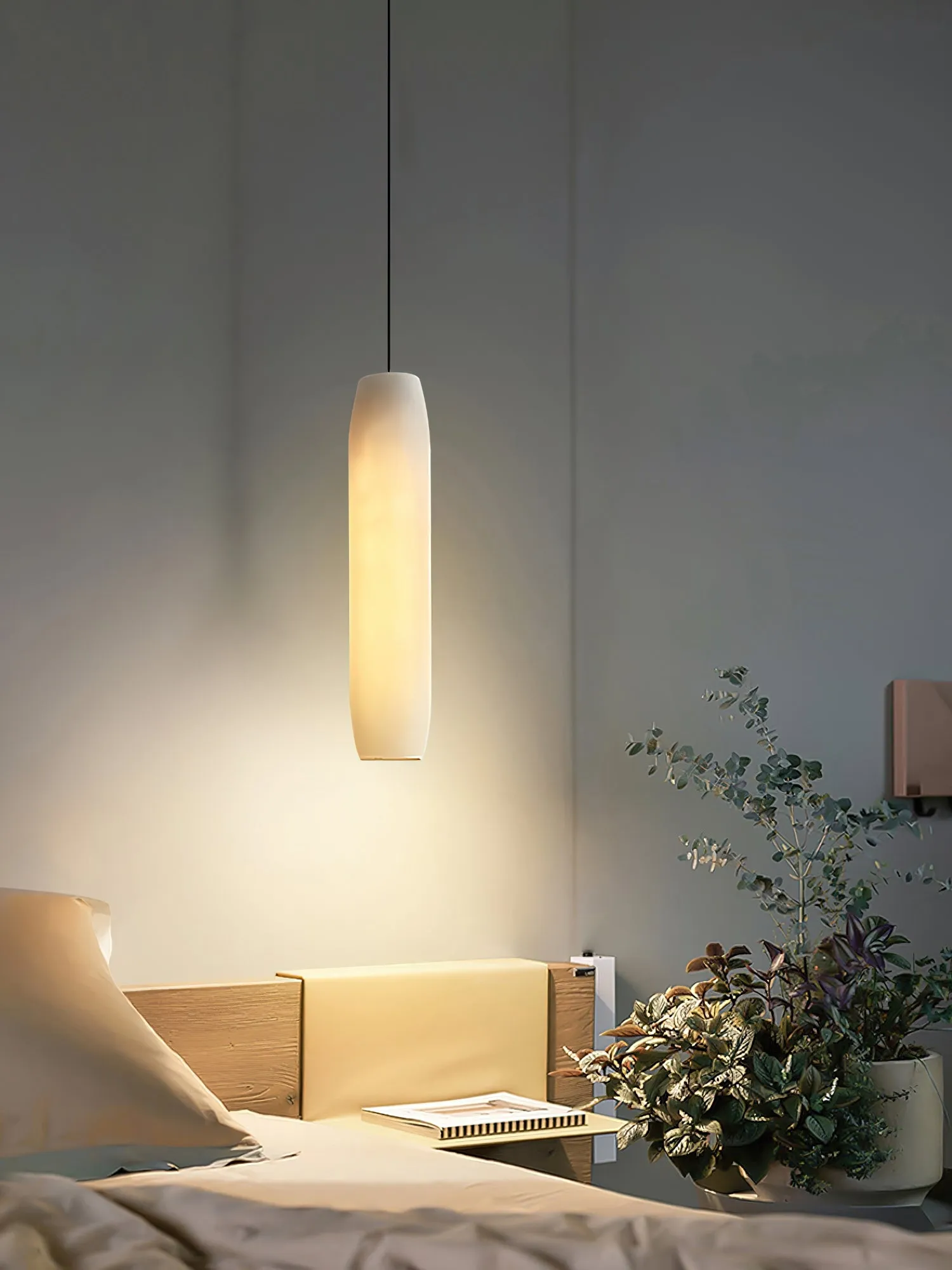 Alabaster Flute Pendant Light T1660