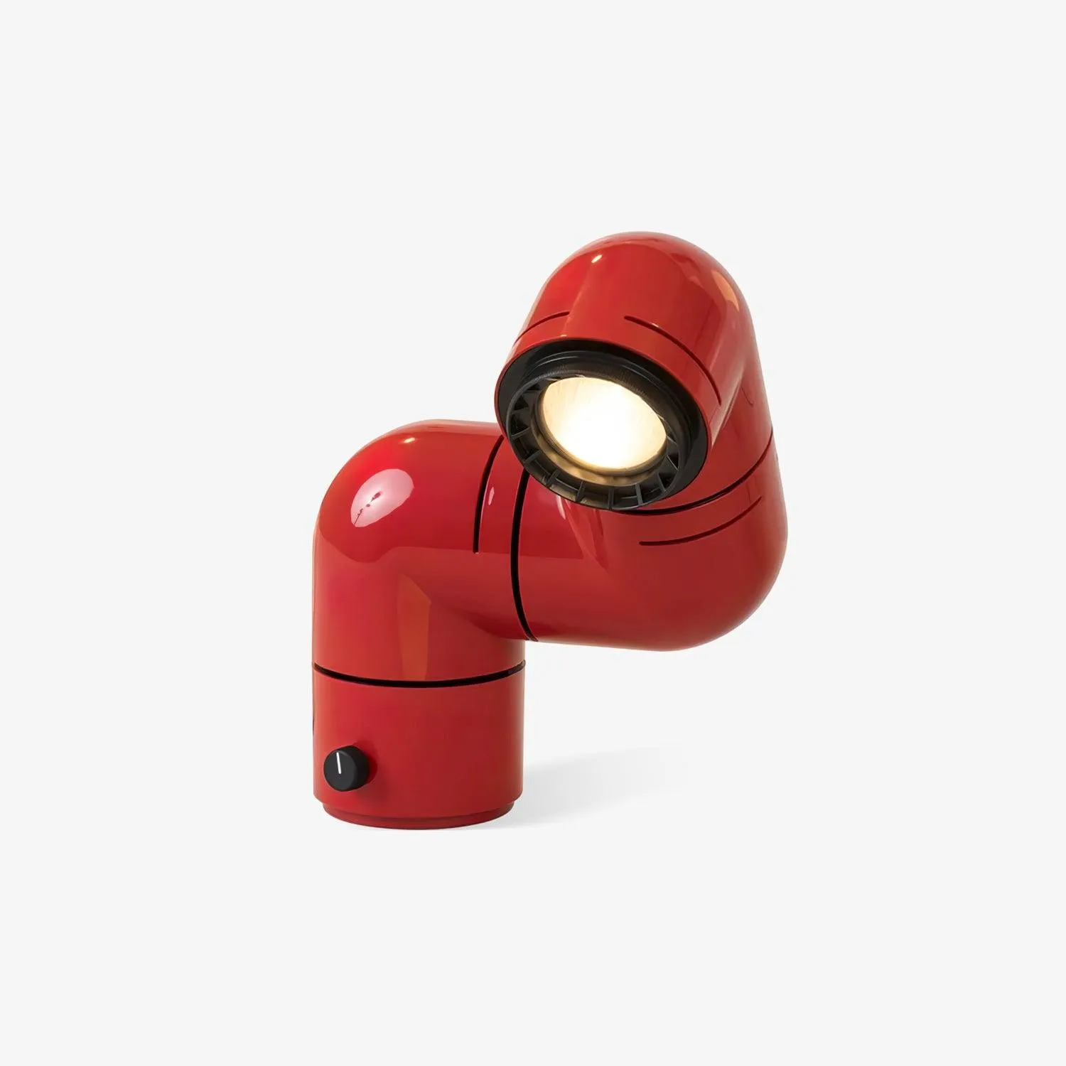 Red Tubular Table Lamp Suitable For Bedroom M504