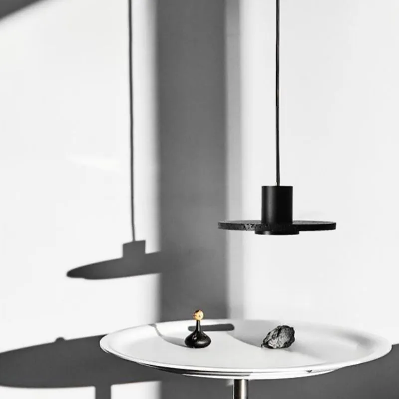 Retro Black Hole Stone Pendant Lamp G73