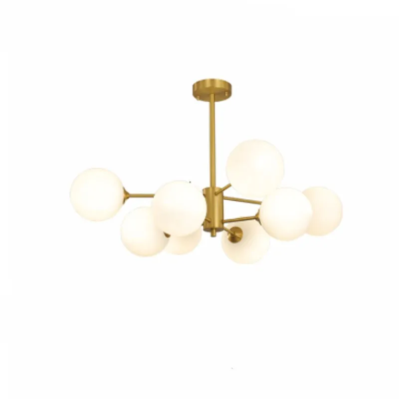 Opal Glass Ball Chandelier