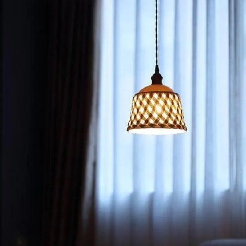 Modern White Ceramic Pendant Light  E27 Light For Living Room