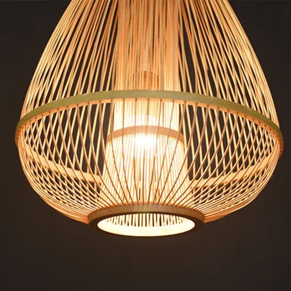 Chinese Style Rattan Homestay Pendant Light