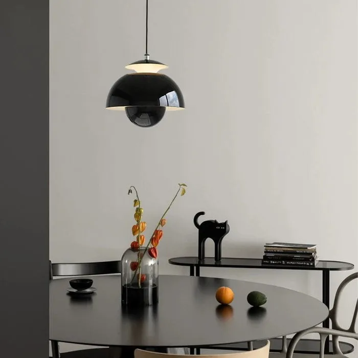 Scandinavian Metal Flower Pendant Light - Living Room Fixture S97