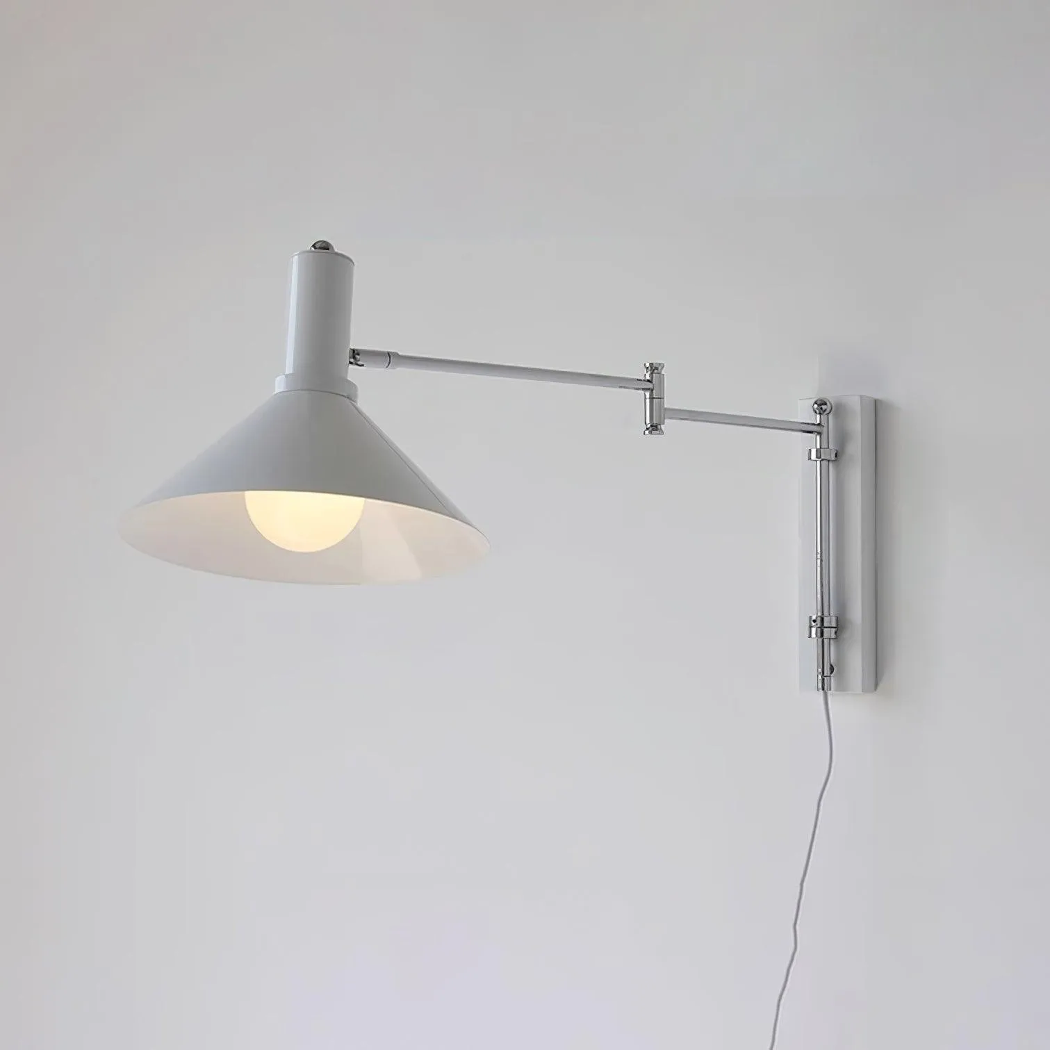 Classic Modern Swing Arm Adjustable Bedside Reading Wall Lamp M19