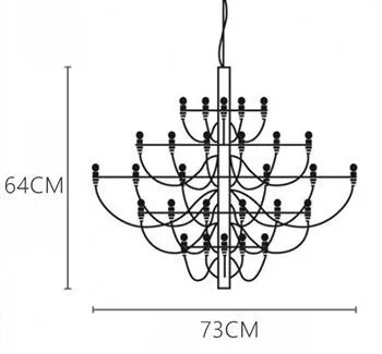 Tendrila Multi-Light Chandelier - Industrial Style Pendant Light for Dining Room