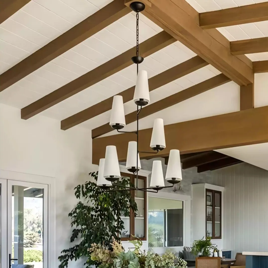 Luxe Vertical Pendant Light – Contemporary Design for Living Room T101