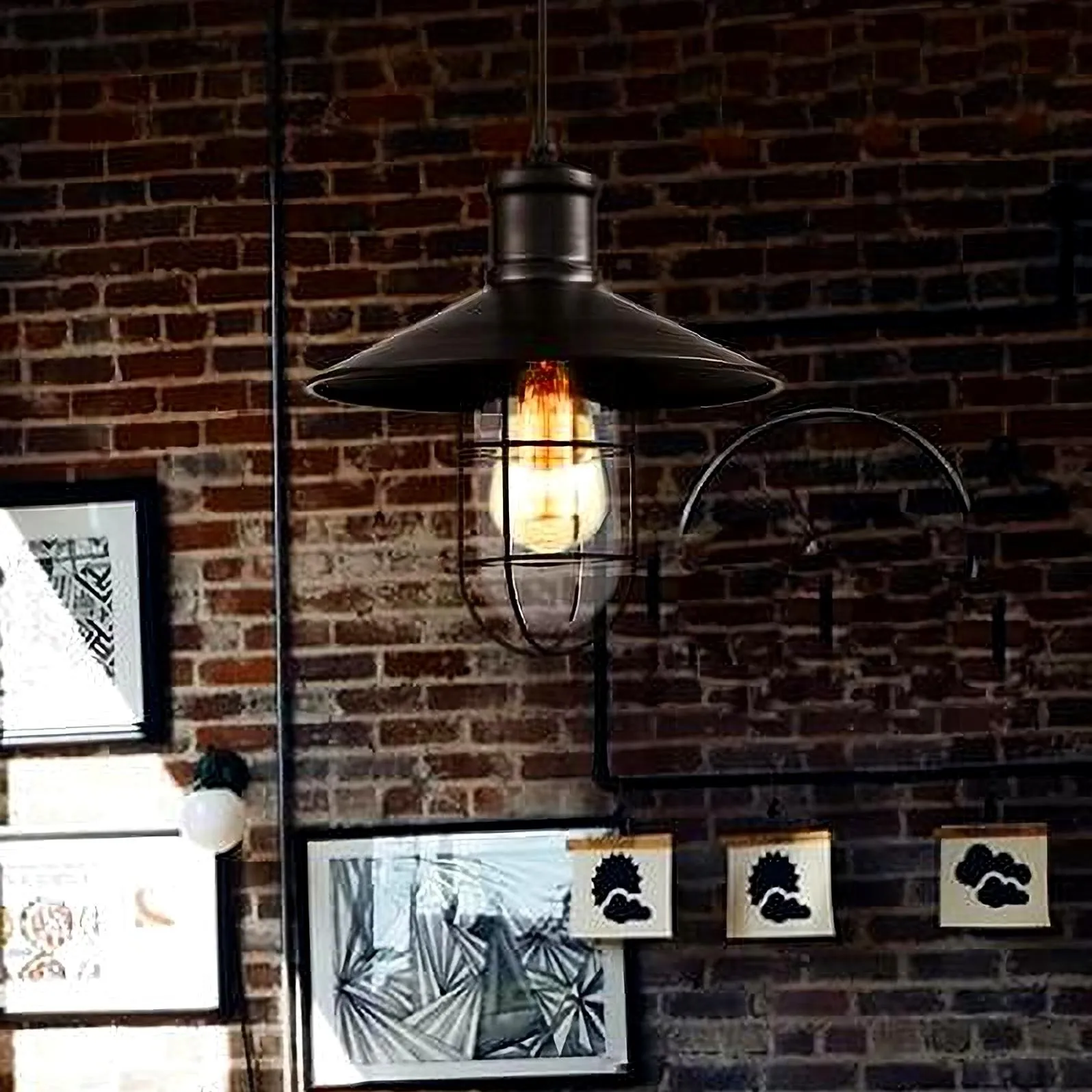 REX Caged Hanging Lamp