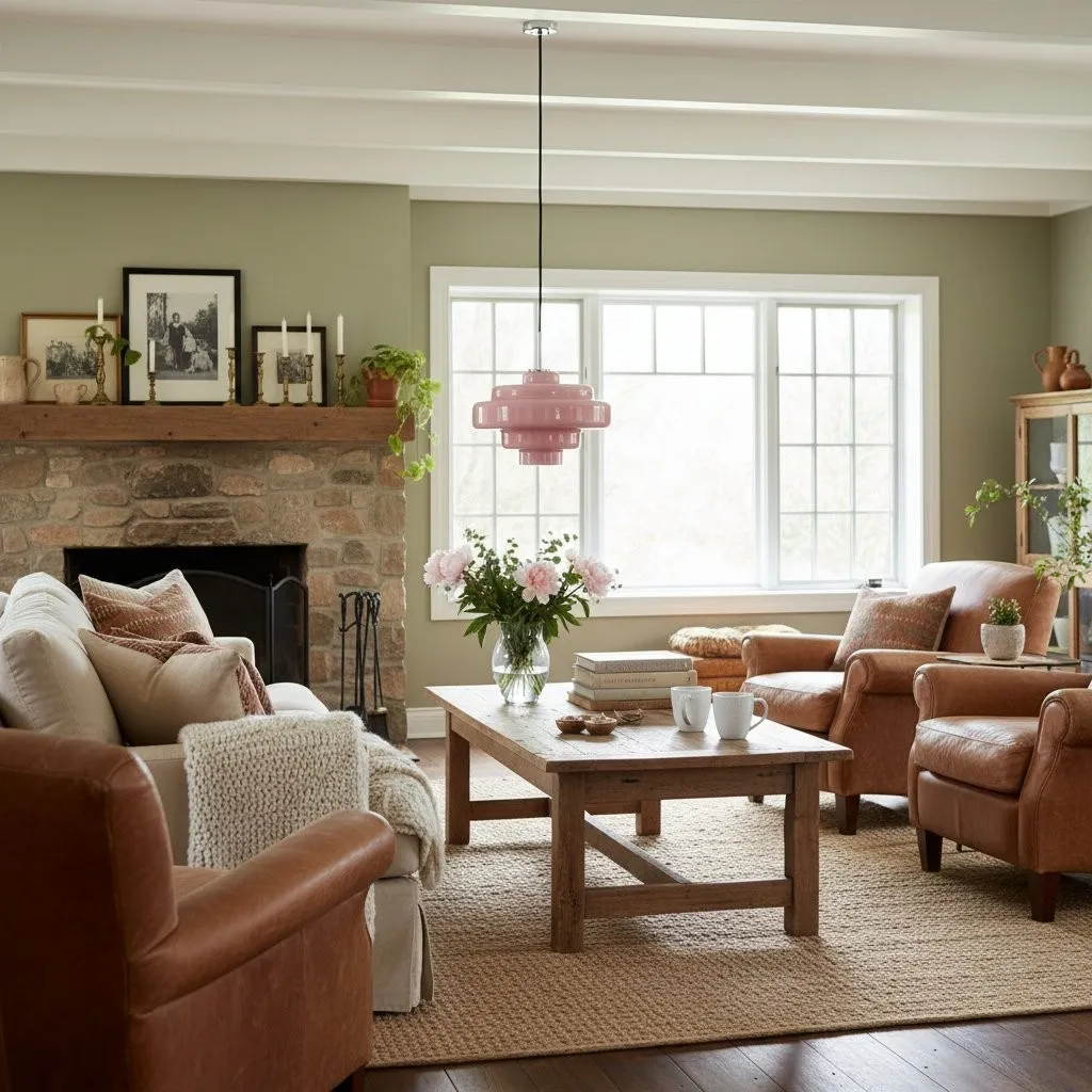 Koloro Multi-Layer Pendant Light - Vintage Metal and Glass for Living Room T277