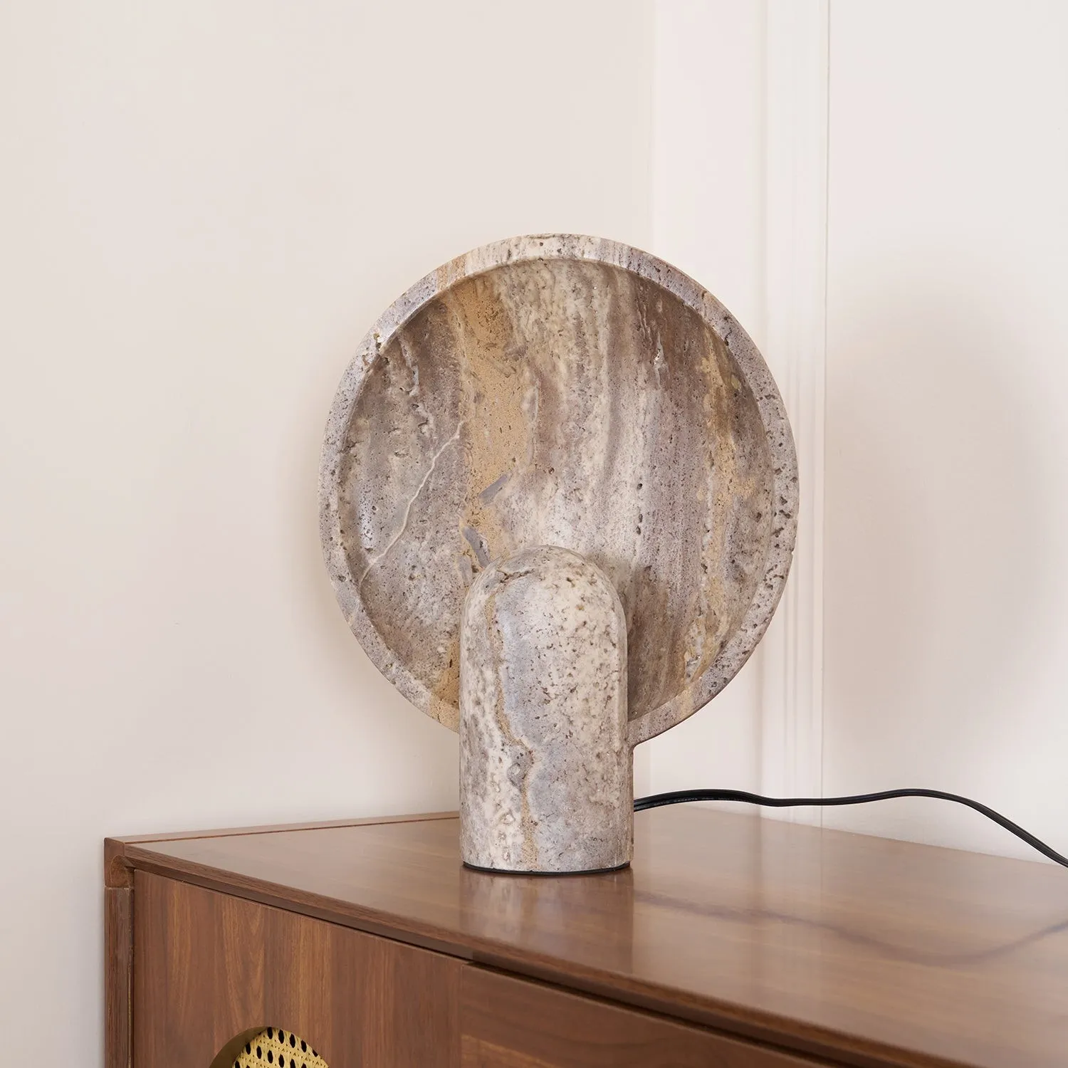 Wabi-sabi Style Eclipse Stone Table Lamp G18