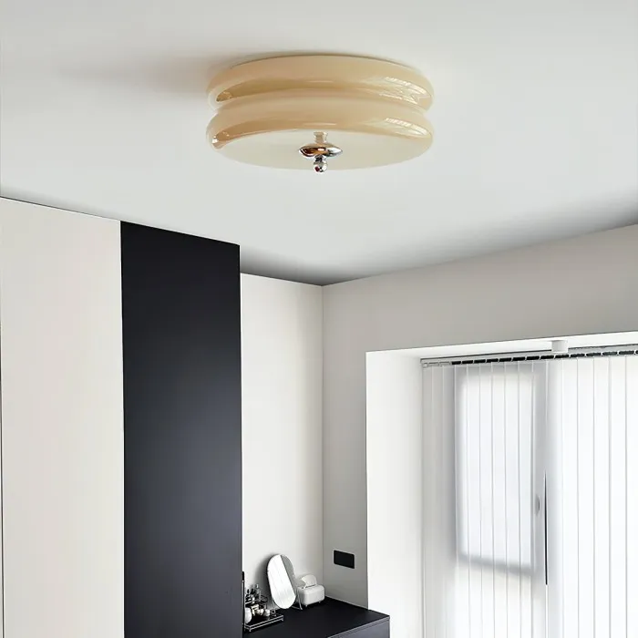 Vintage Glass Flush Mount Ceiling Light S115
