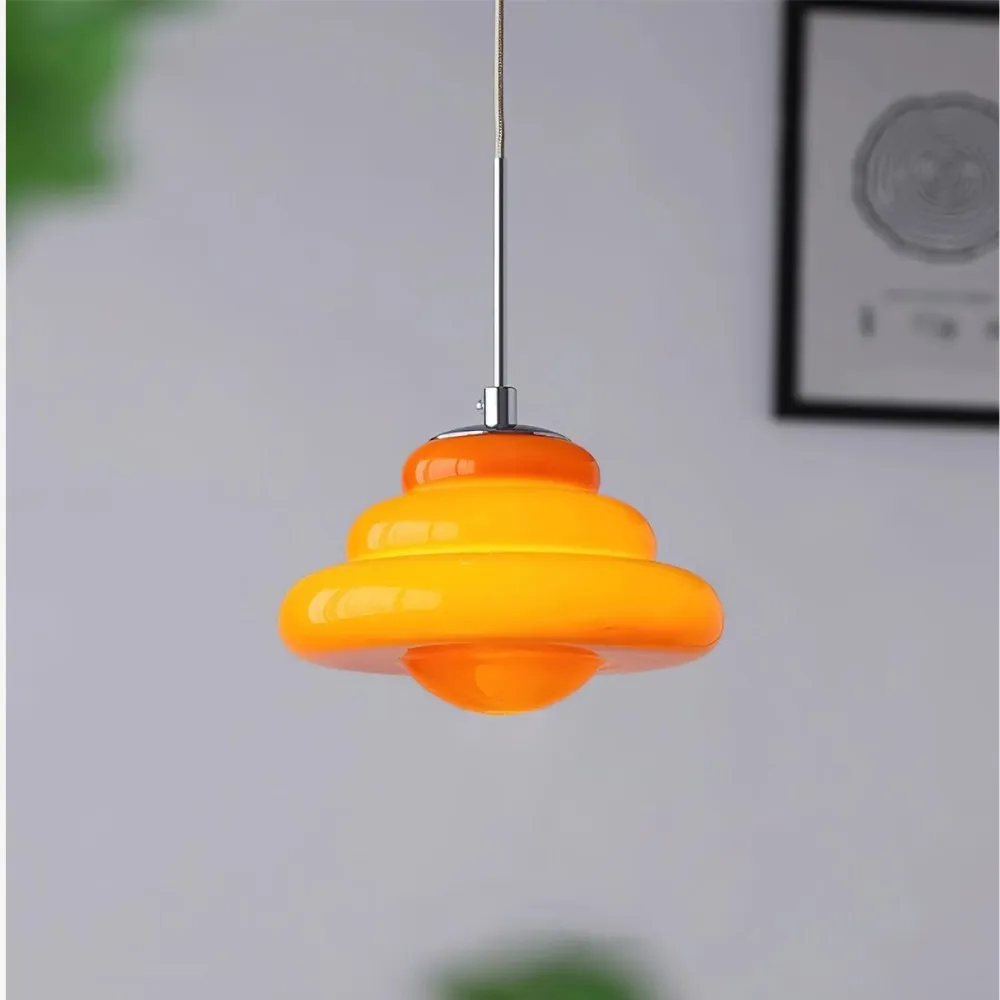 Tiered Pendant Lamp - Modern Glass and Metal for Dining Room S245