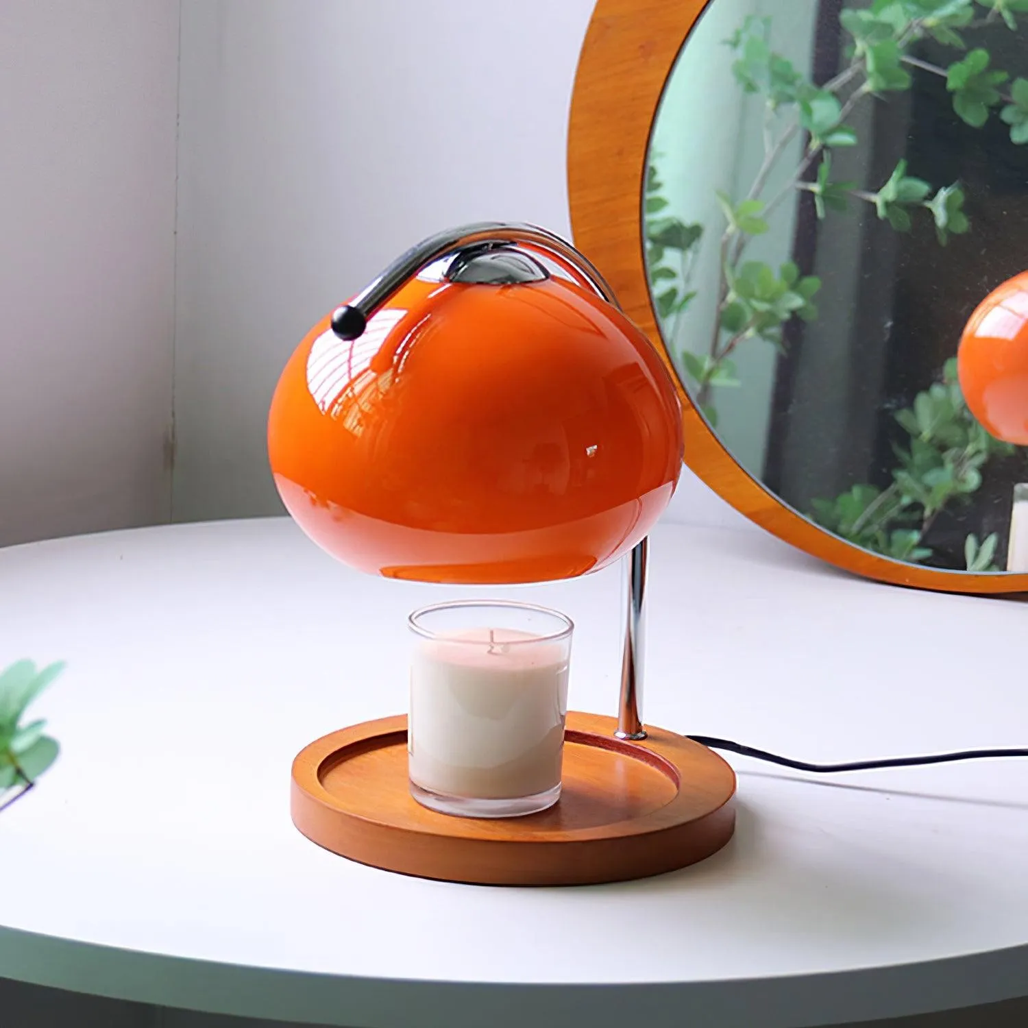 Modern Bauhaus Glass Candle Warmer Table Lamp M43