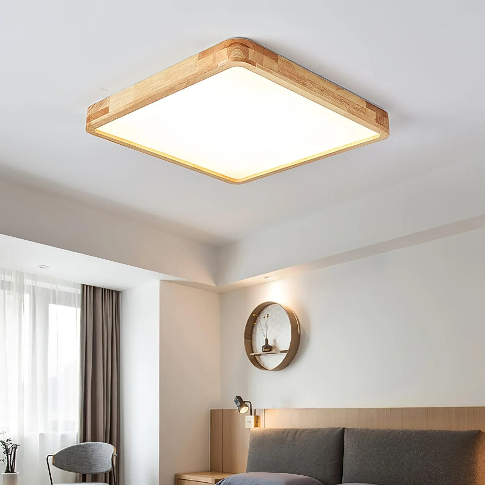 Wooden Geometric Ceiling Light M194