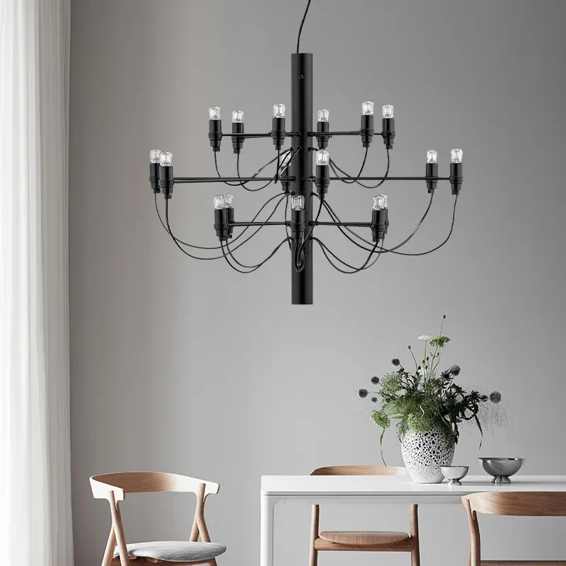 Tendrila Multi-Light Chandelier - Industrial Style Pendant Light for Dining Room