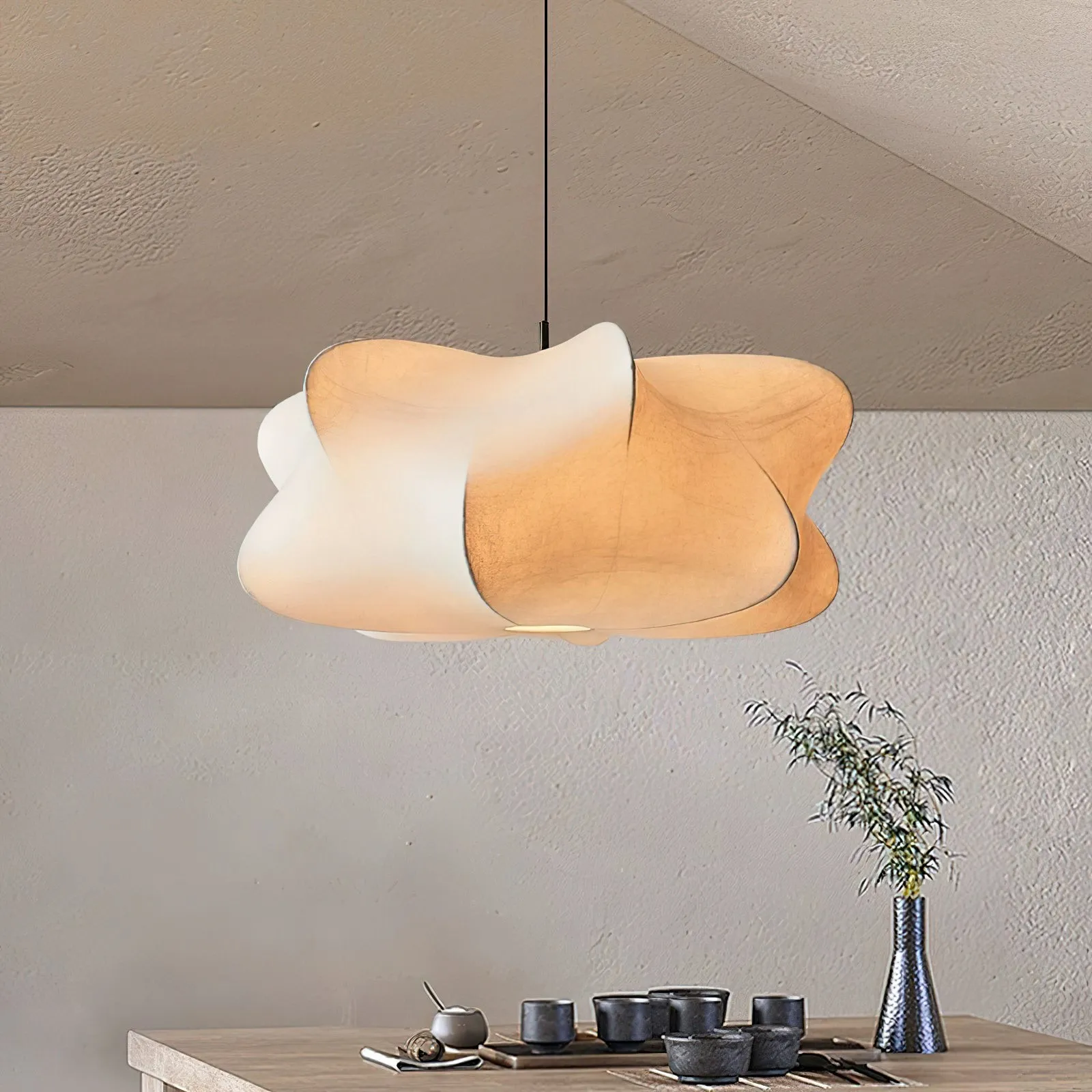 Sleek Modern Pendant Light - Adjustable Suspension for Dining Rooms M57