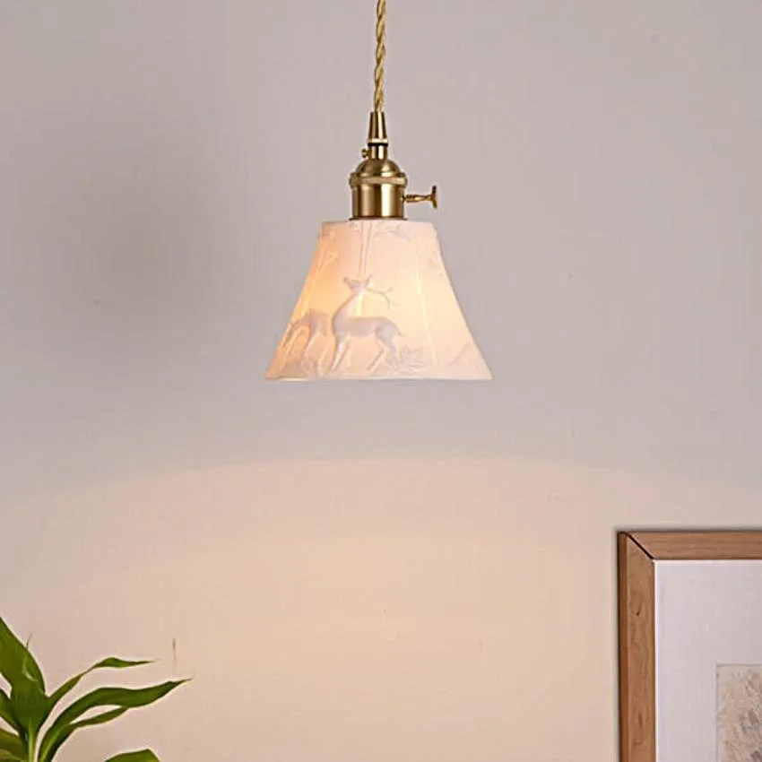 Ceramic Brass Pendant Series