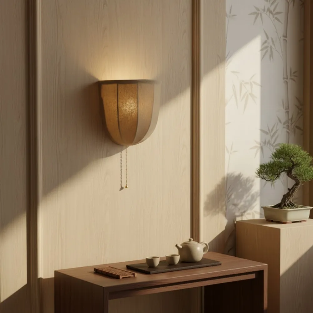 Fablune Indoor Wall Lamp - Modern Ambient Fabric Lighting for Home T1174