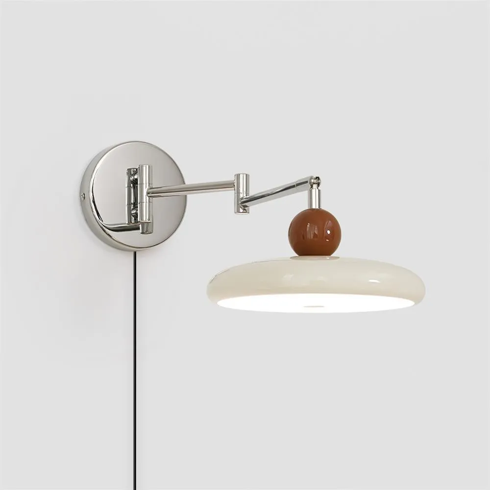 Swing Arm Bedside Plug In Wall Lamp M142