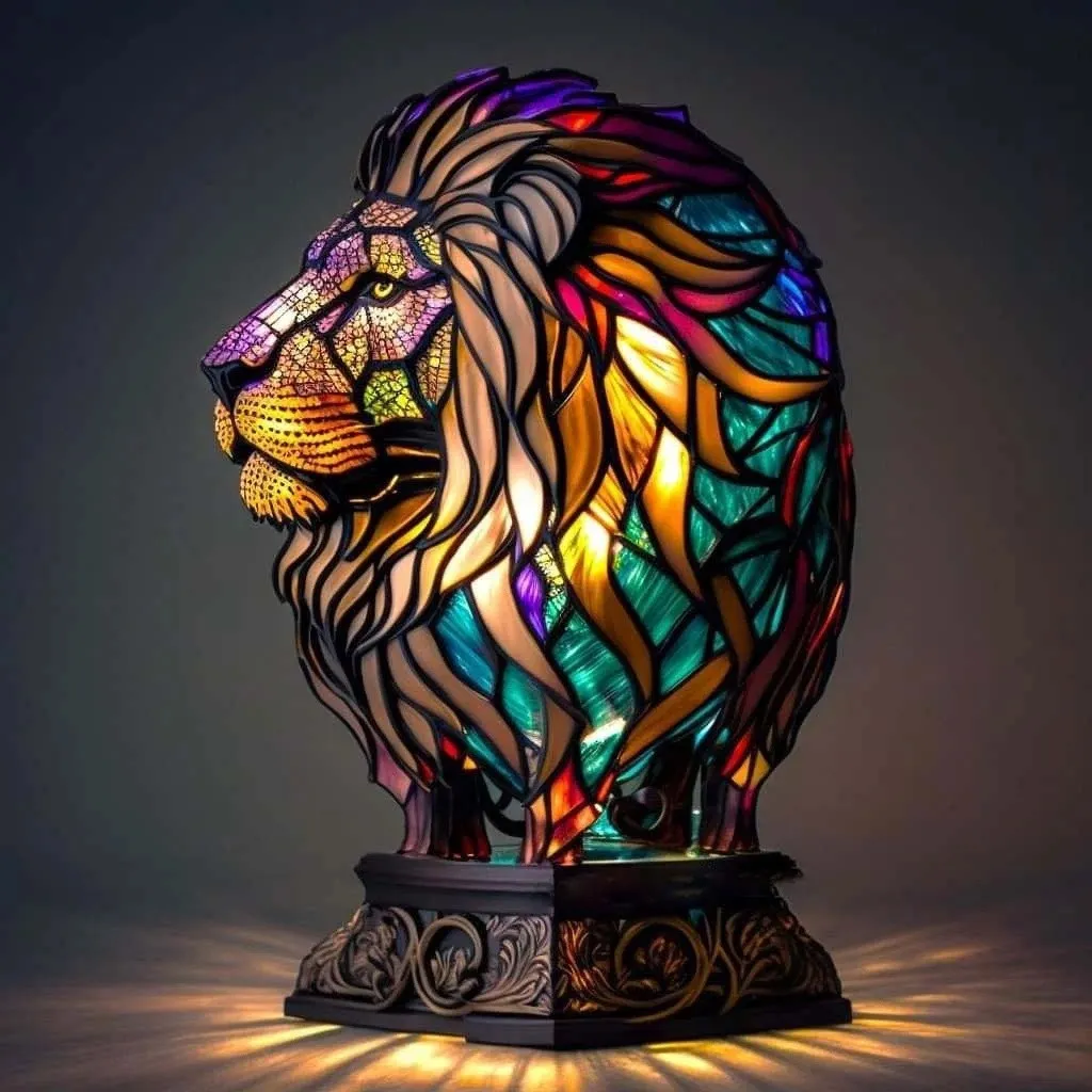 Magical Animal Statue Resin Table Lamp M537