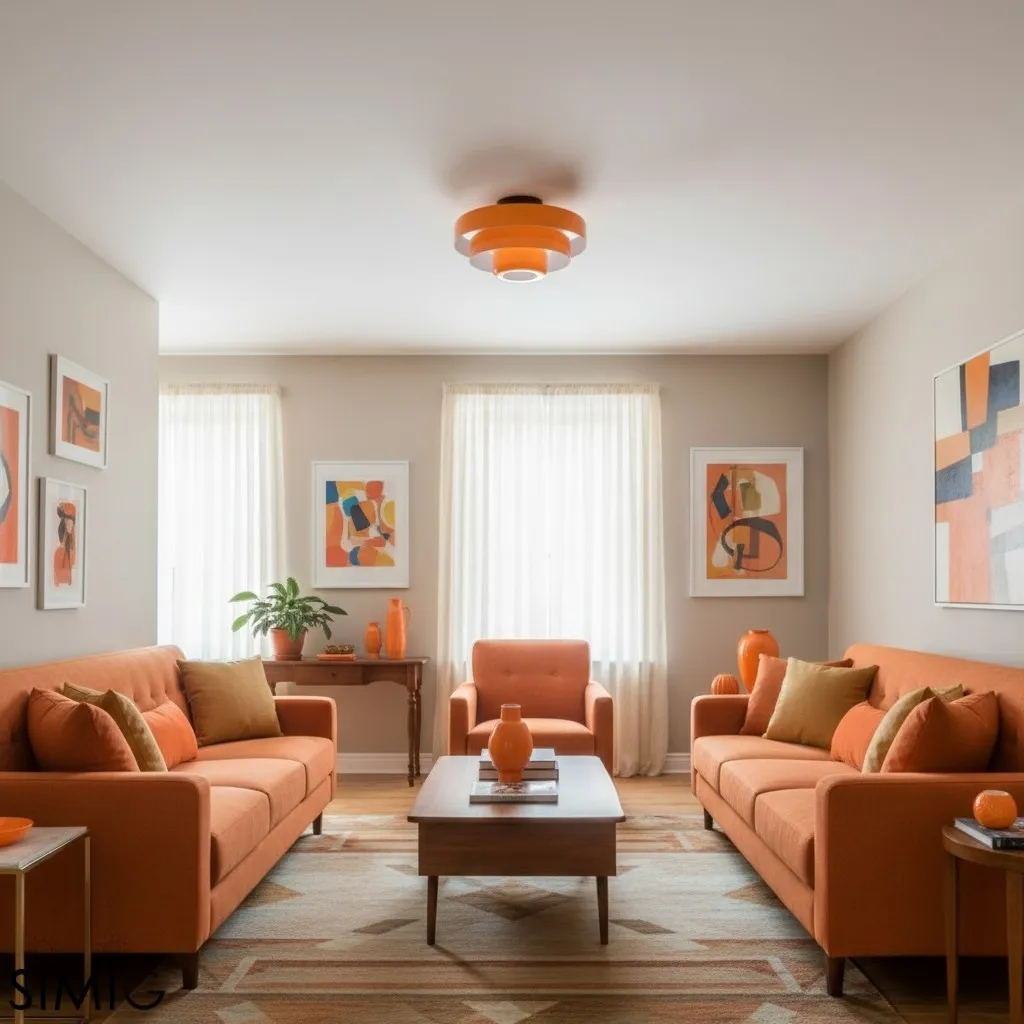 Veleora Triple Layer Disc Ceiling Light - Bauhaus Colorful Design S361