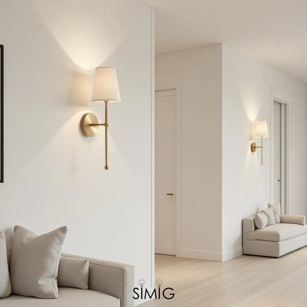 Modern Gold Wall Lamp ‑ Minimalist Design for Stylish Interiors  G21