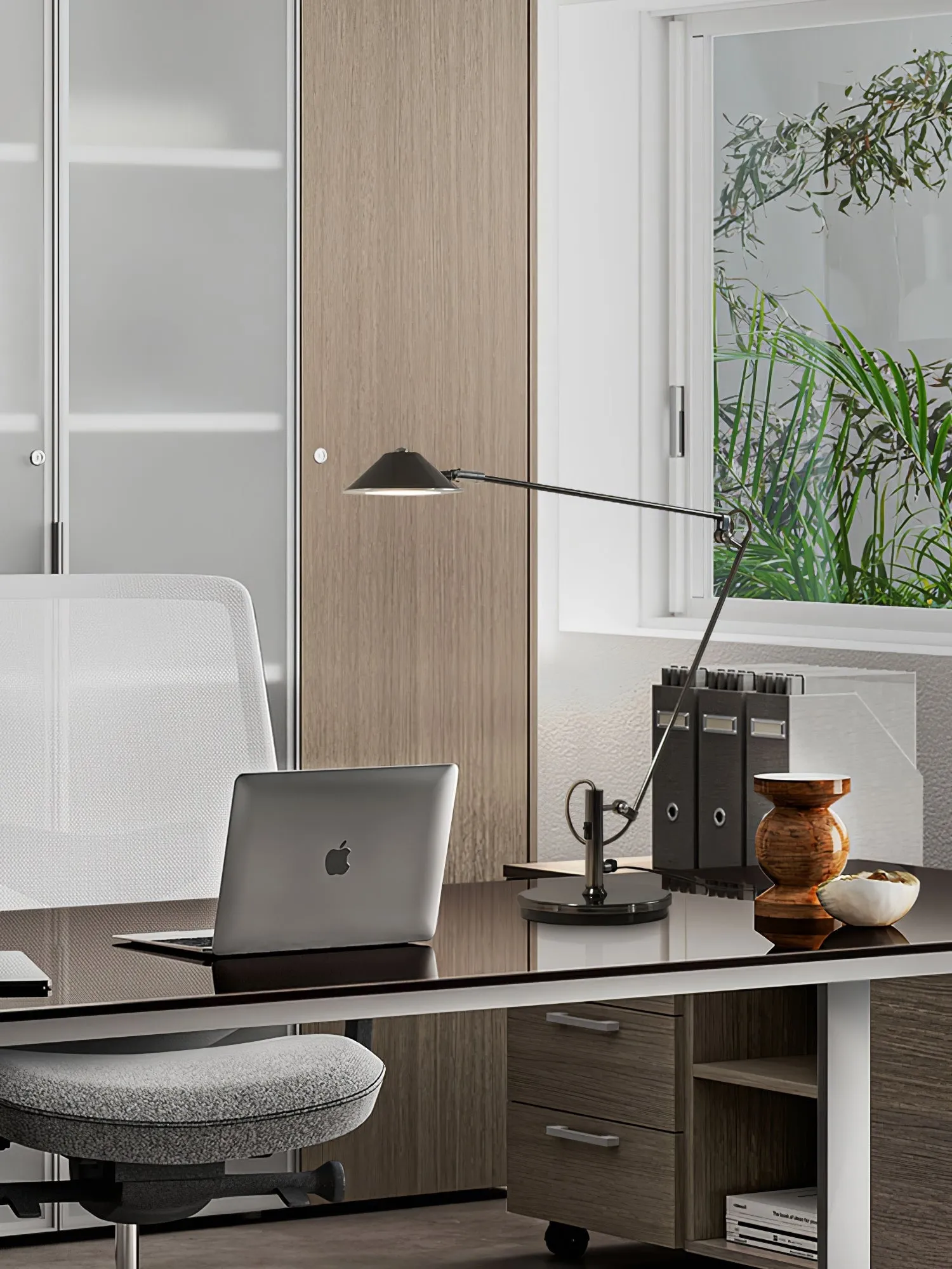Adjustable Black Office Task Lamp T1596