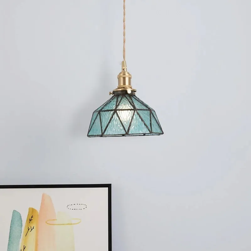 Retro Glass Bowl Pendant Lamp