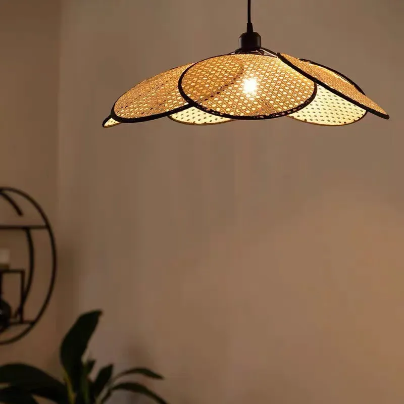 Wabi-sabi Rattan Pendant Light