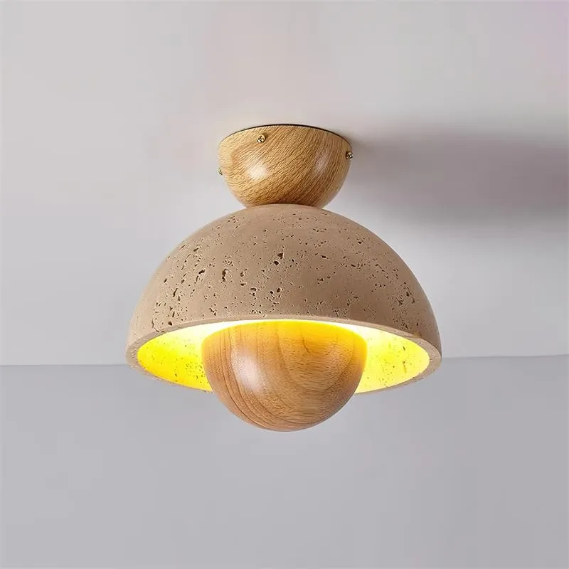 Japanese Wooden Inverted Ceiling Light M88