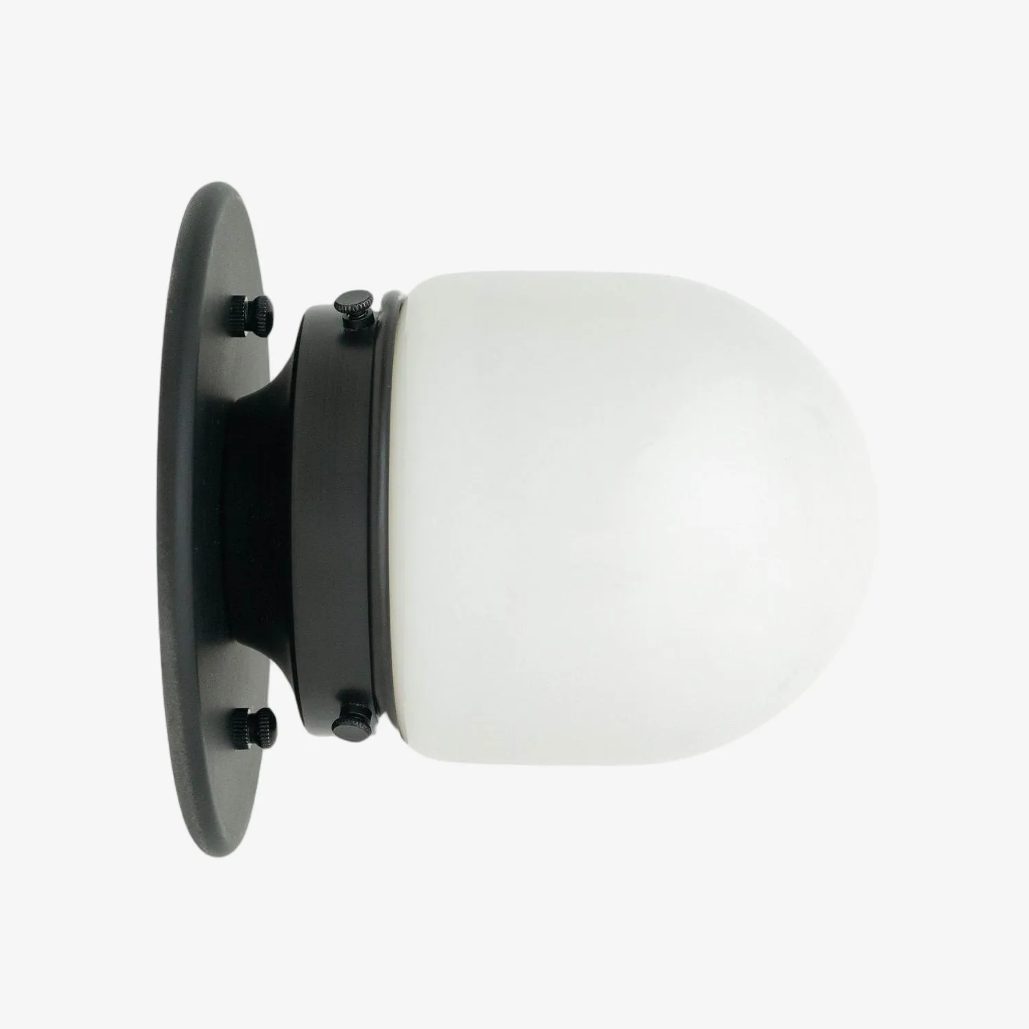 Opal Globe Ceiling and Wall Flush Mount - Art Deco Light for Corridor T300