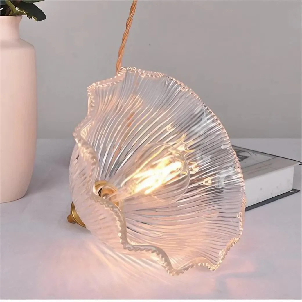 Nordic Retro Flower Glass Pendant Lamp S45