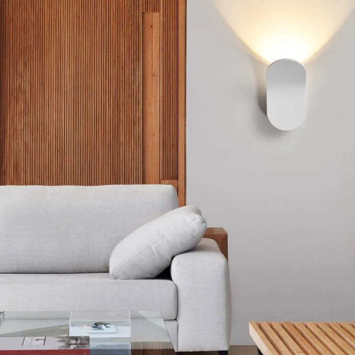 Contemporary Scandinavian Aluminum Arch LED Wall Sconce Lamp M64