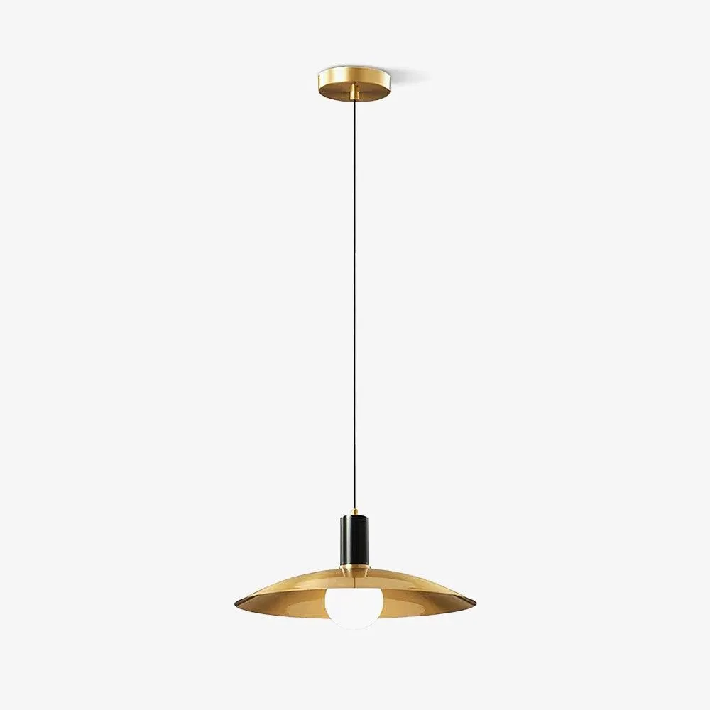 Brass Flared Pendant Lamp M469