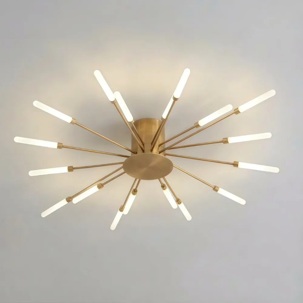 Sputnik Led Fireworks Flush Mount Ceiling Light S40