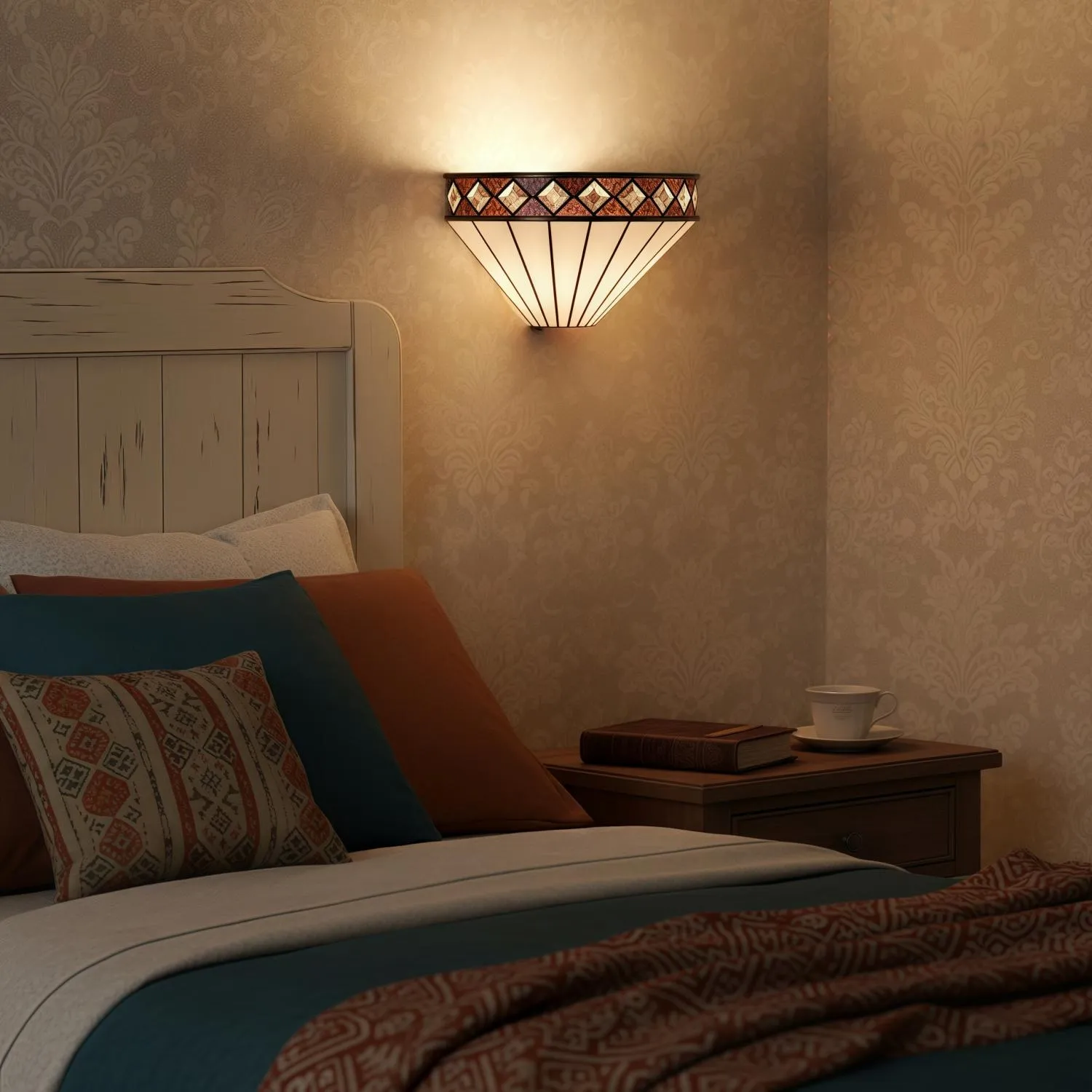 TF Fargo Diamond Motif Wall Light – Decorative Home Lighting T636