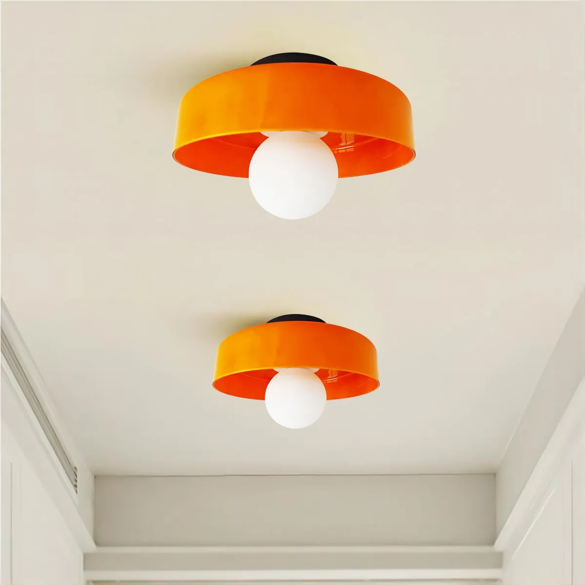 Modern Round Flush Mount Morandi Ceiling Light S80
