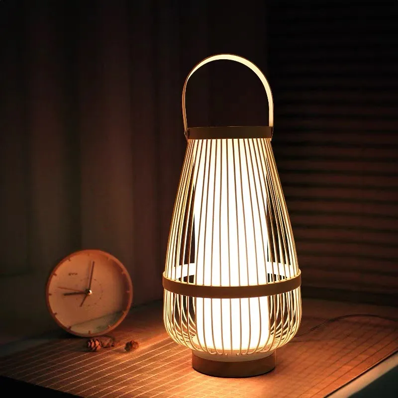 Tatami Zen Art Bedside Table Lamp