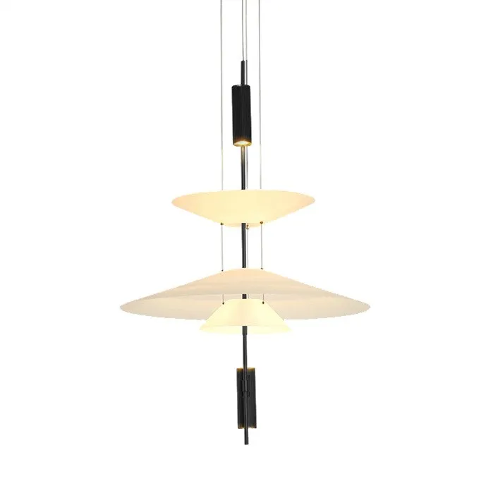 Plumeo Chandelier - Modern Layered LED Pendant for Living Room