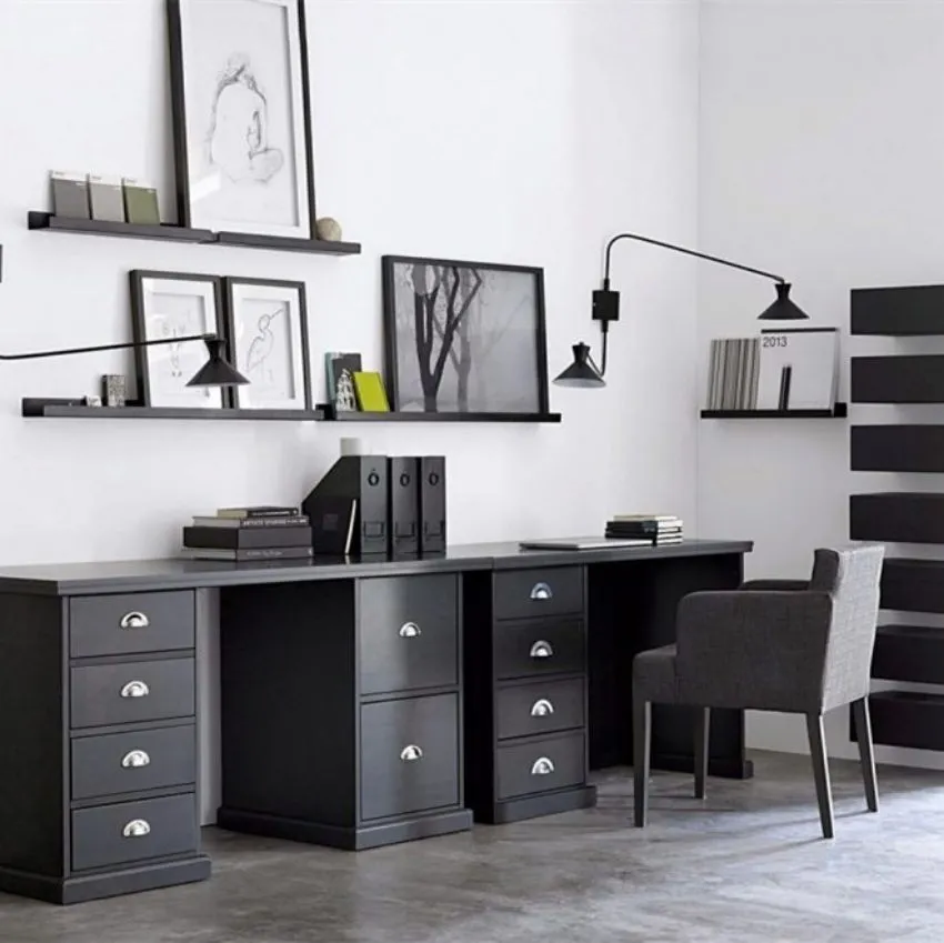 Concise Black Wall Lamp