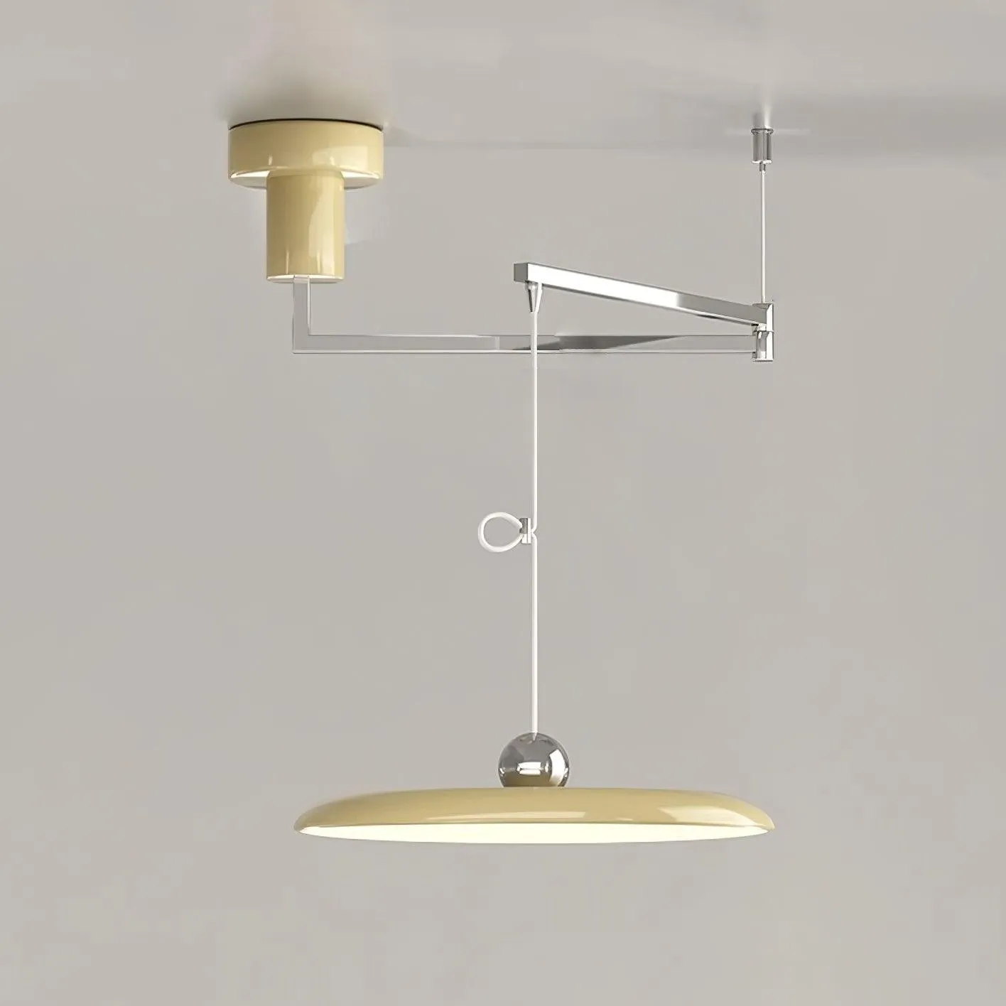 Simple Modern Adjustable Swing Arm Disc Pendant Lamp M11