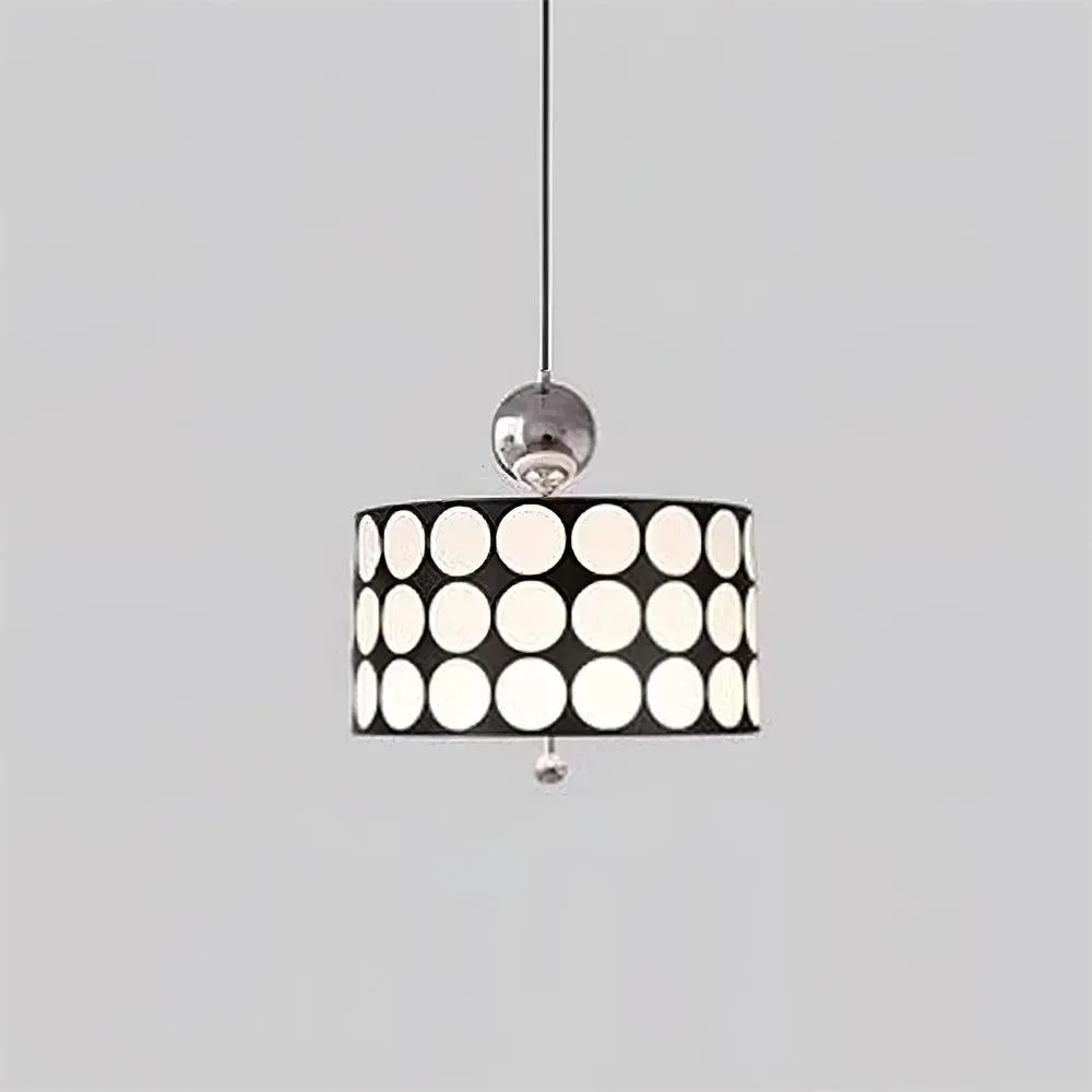 Polka Dot Lattice Pendant Lamp - French Vintage Light for Dining M165