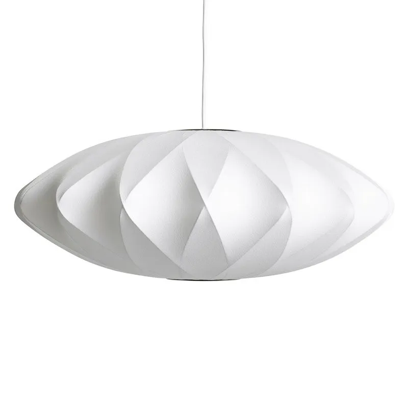 Saucer Bubble Pendant Lamp - Elegant Silk Design for Modern Interiors