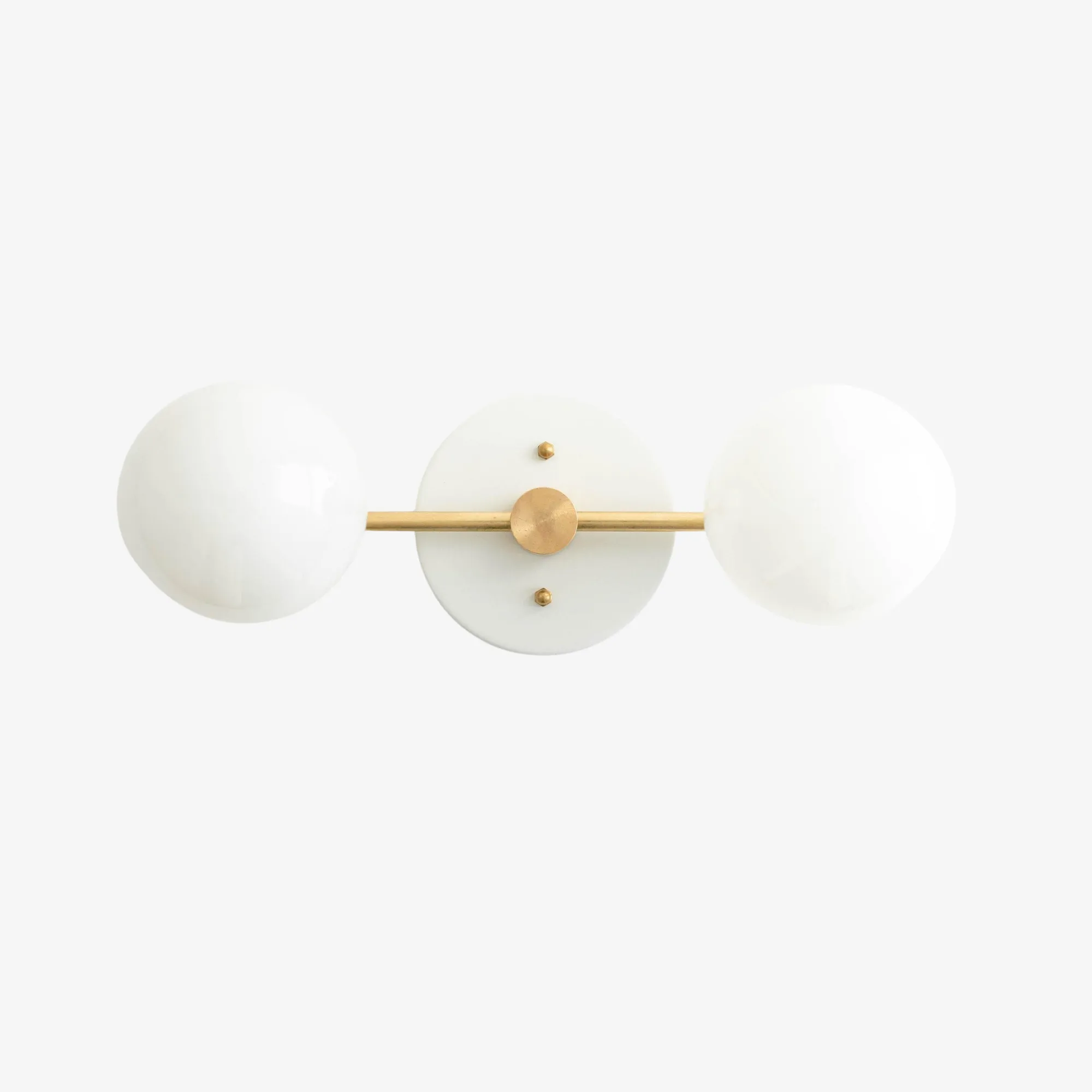 Glorica Glass Vanity Light - Modern Brass Wall Sconce for Bathroom Style T318