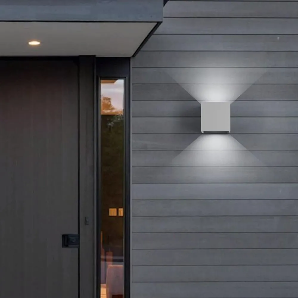 Aluminum Minimalist Style LED-6W Cube Wall Light For Bedroom