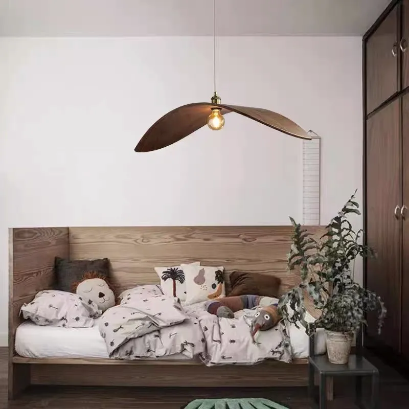 Wooden Dragonfly Pendant Light
