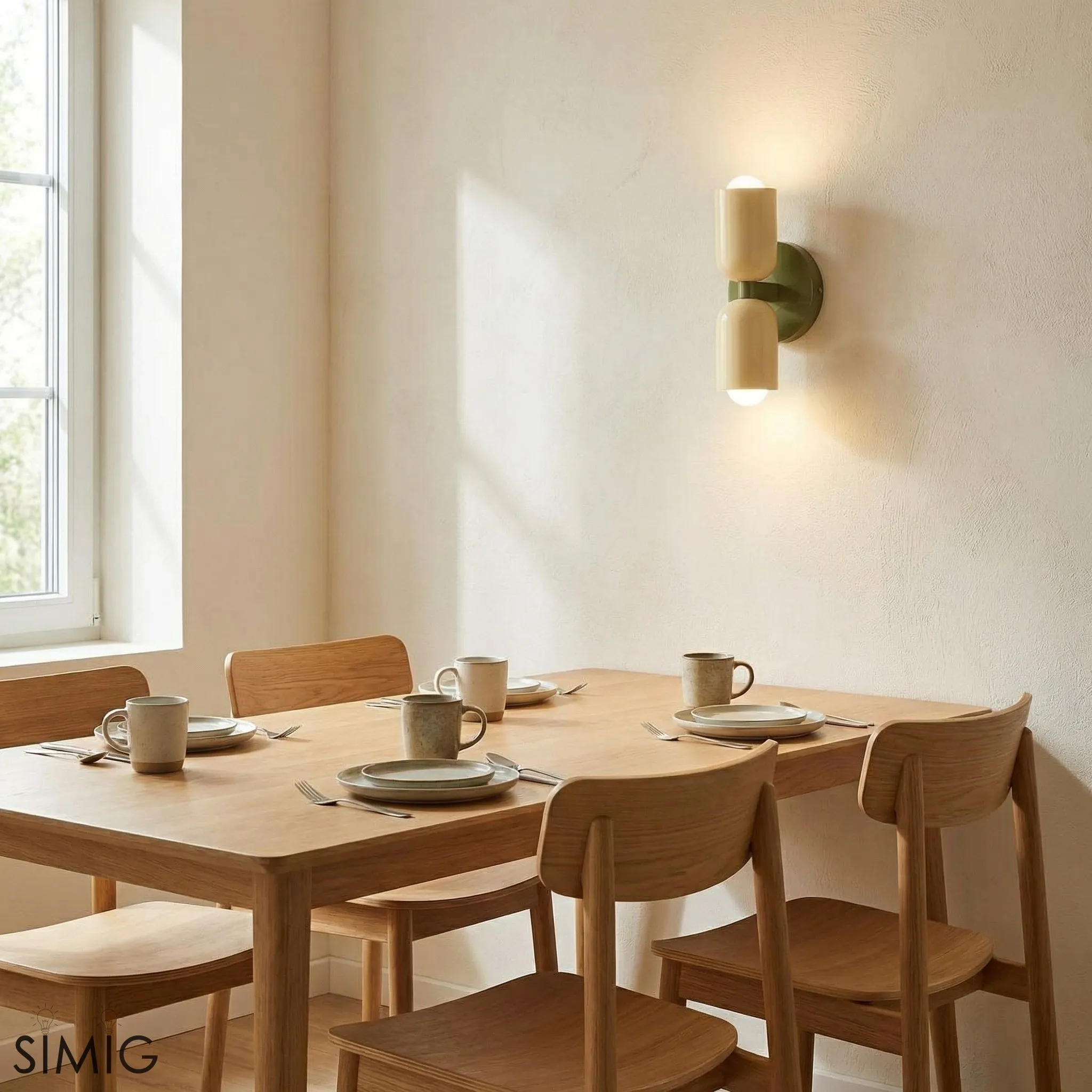 Double Head Up Down Wall Sconce - Modern Metal Ambient Light S94