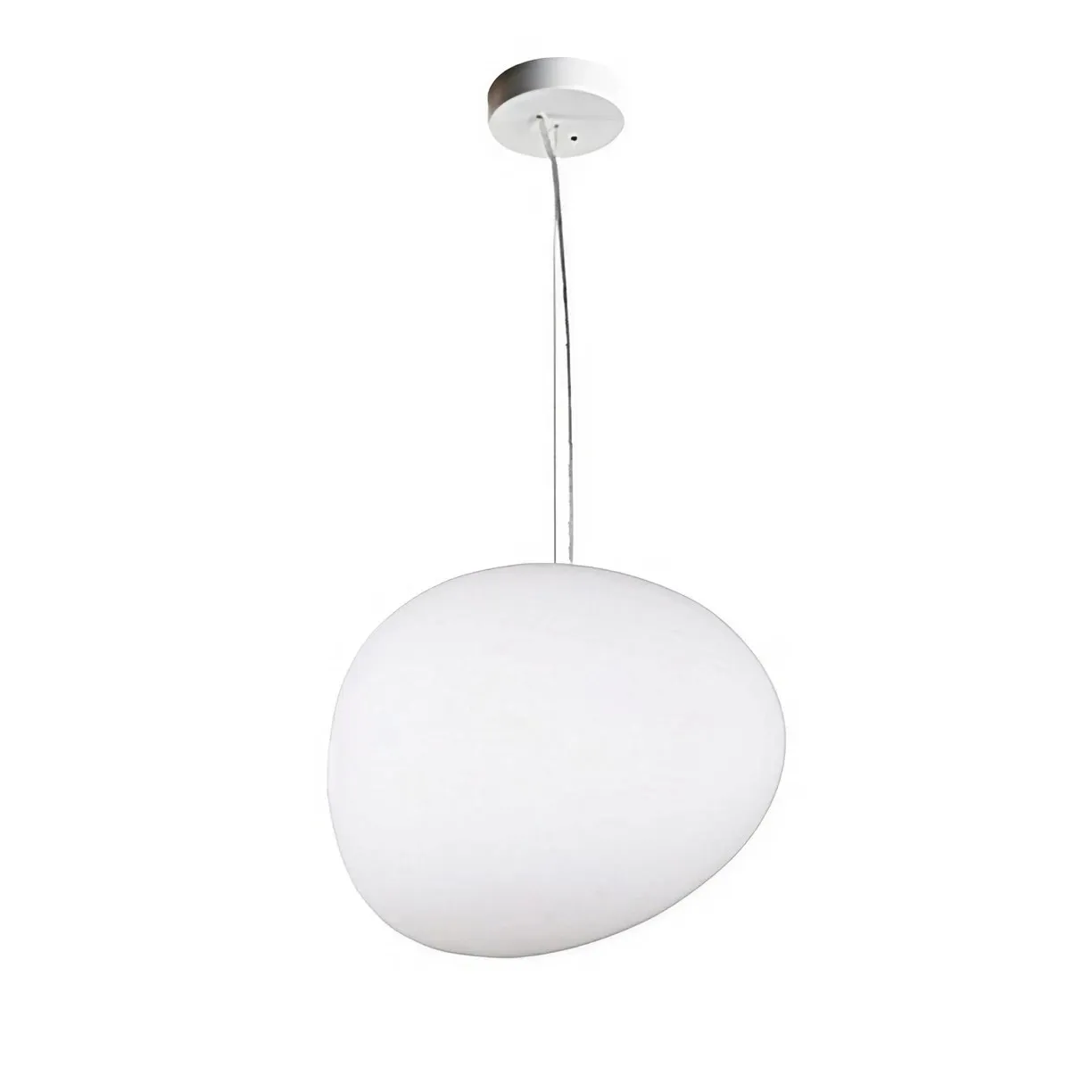 Pebble Orb Deco Milk Glass Pendant Light S161