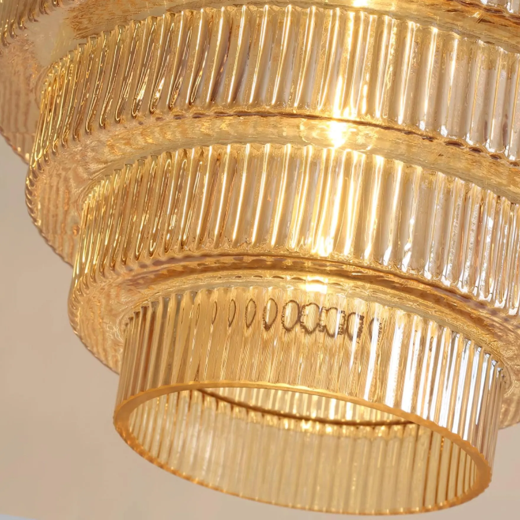 Modern Creative Pleated Design Glass Pendant Lamp M48