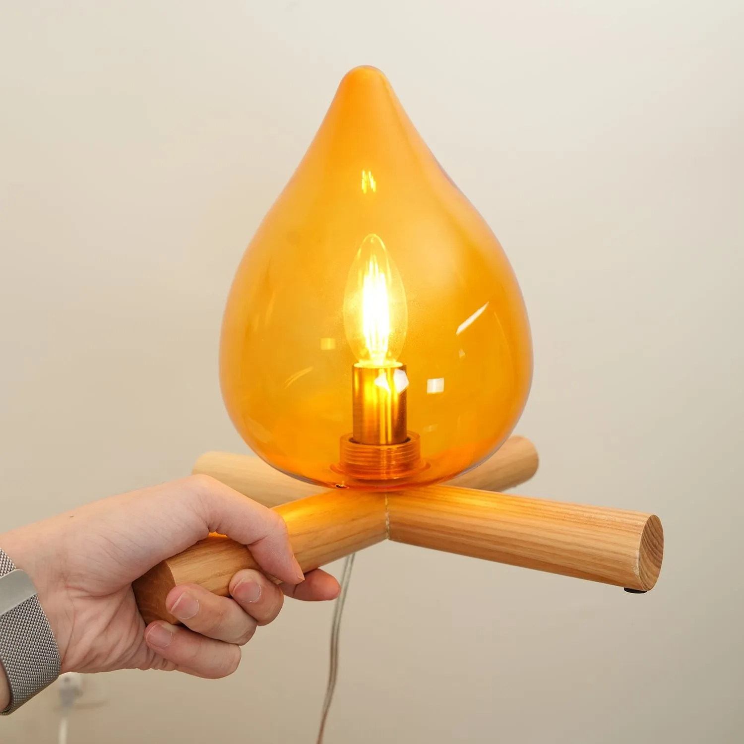Funny Fire Shape Small Flame Table Lamp M55