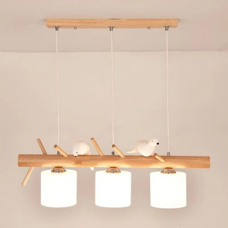 BIRDY Wooden Pendant Light